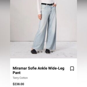 Miramar Sofie Ankle Wide Leg - Worn Once!